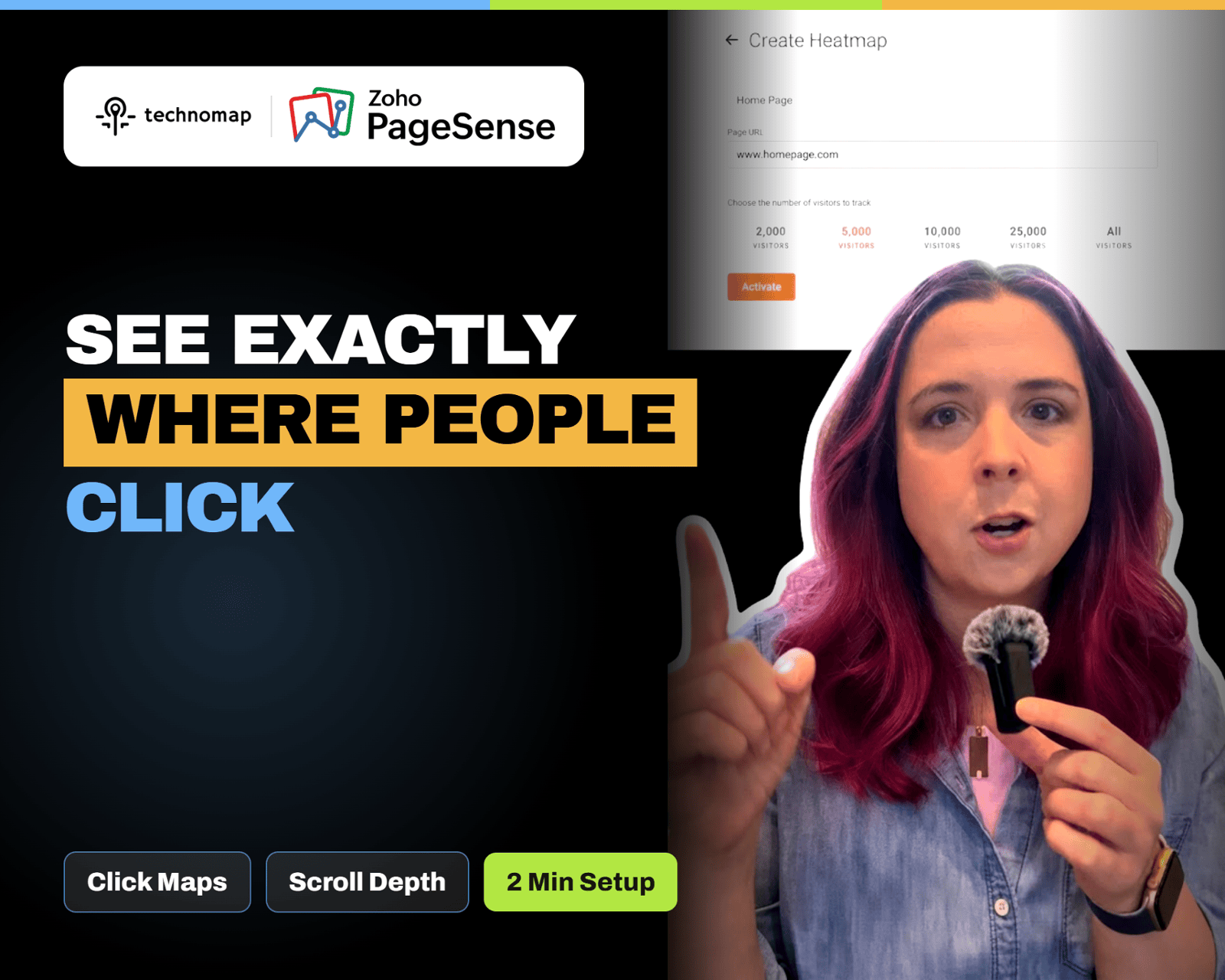 Zoho PageSense Heatmap Setup: Track Clicks, Scroll Depth, and Attention